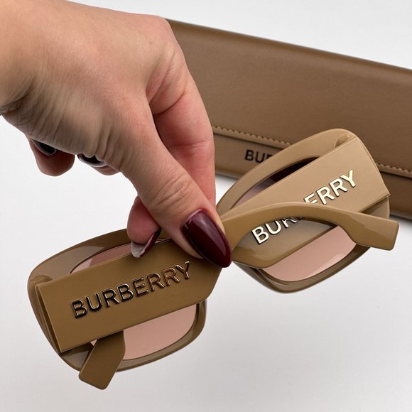 Burberry BE4410 399013 Sunglasses Beige Pink Gradient Brown Square Women BE 4410 - Picture 4 of 10